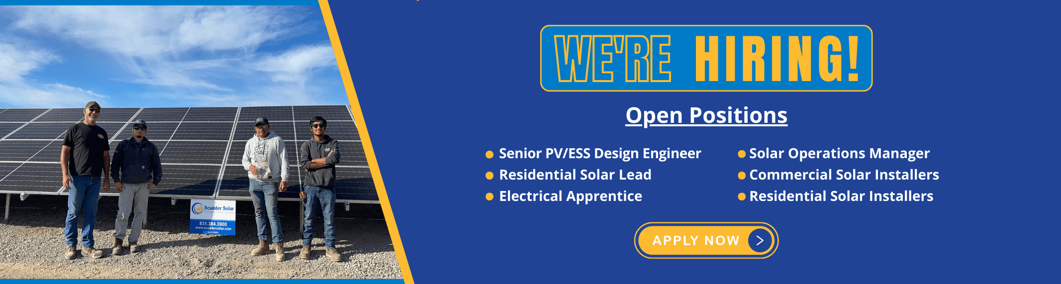 Work For Us Banner