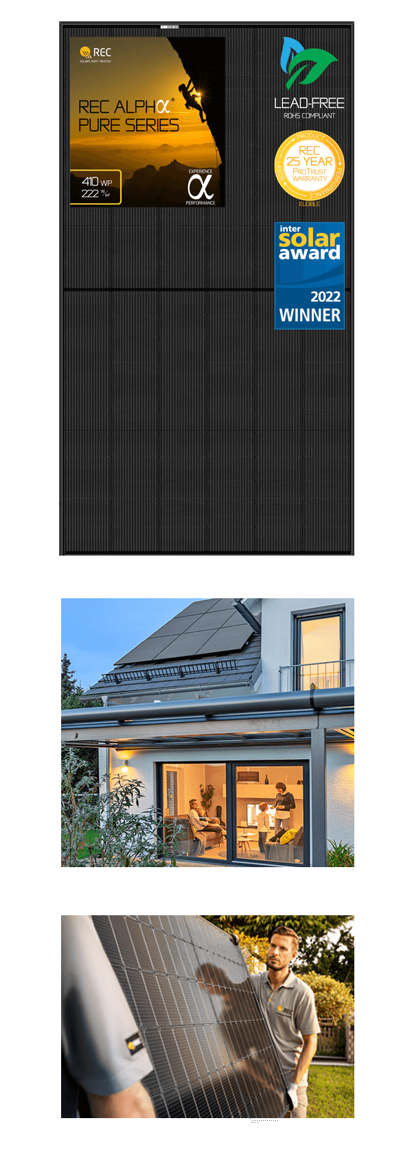 REC Alpha Pure Solar Panels